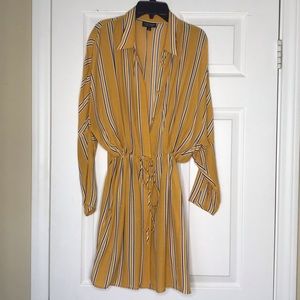 TopShop Yellow Stripped Dress